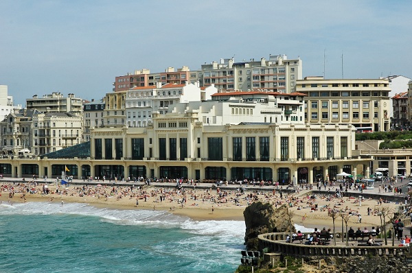 La plage du casino à Biarritz